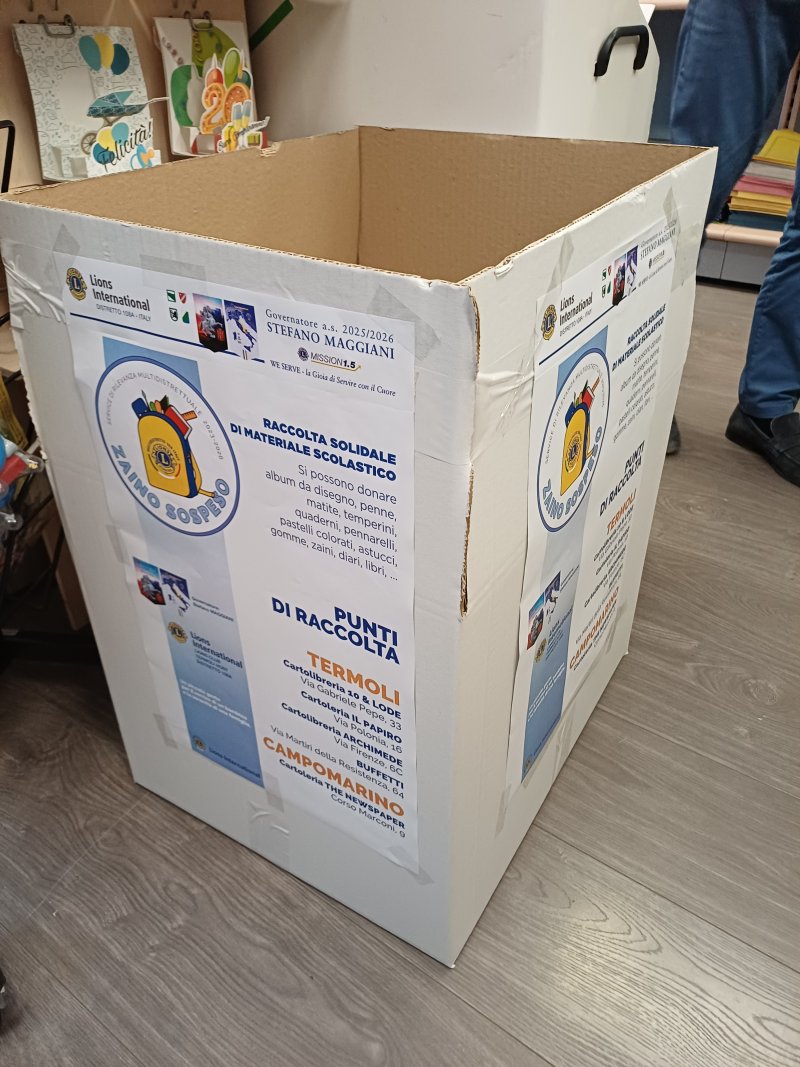Lo Zaino Sospeso del lions Club Termoli Host: un gesto di solidarietà per i bambini di Termoli