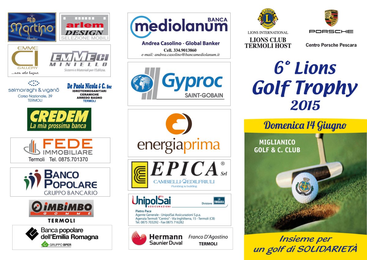 6°edizione del Lions Golf Trophy
