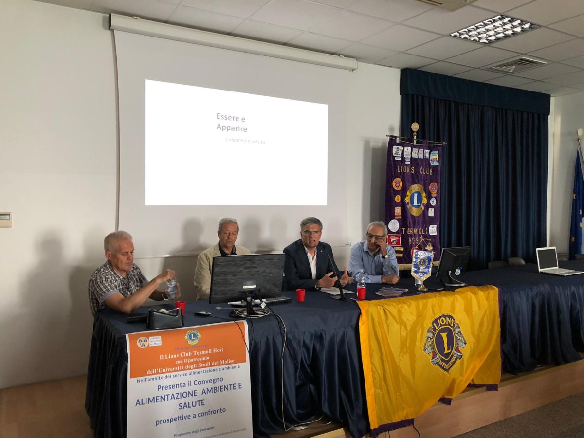 Si è svolto il convegno su “Alimentazione Ambiente e Salute – Additivi Alimentari: l’inganno è servito” organizzato dal Lions Club Termoli Host con il patrocino dell’Università degli Studi del Molise
