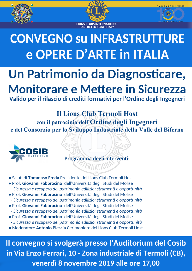 Infrastrutture e Opere D’Arte in Italia. Un Patrimonio da Mettere in Sicurezza