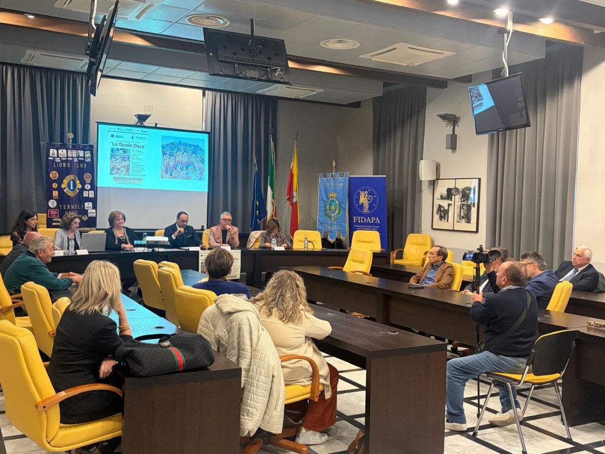 Il libro “La Tavola Osca”, convegno promosso dal Lions Club Termoli Host e dalla sezione di Termoli della FIDAPA rivela i segreti della sacralità sannita